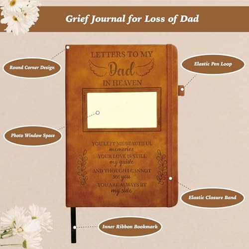 Memorial Gift, Letters to My in Heaven Journal 200 Pages Notebook A5 Lined Dad