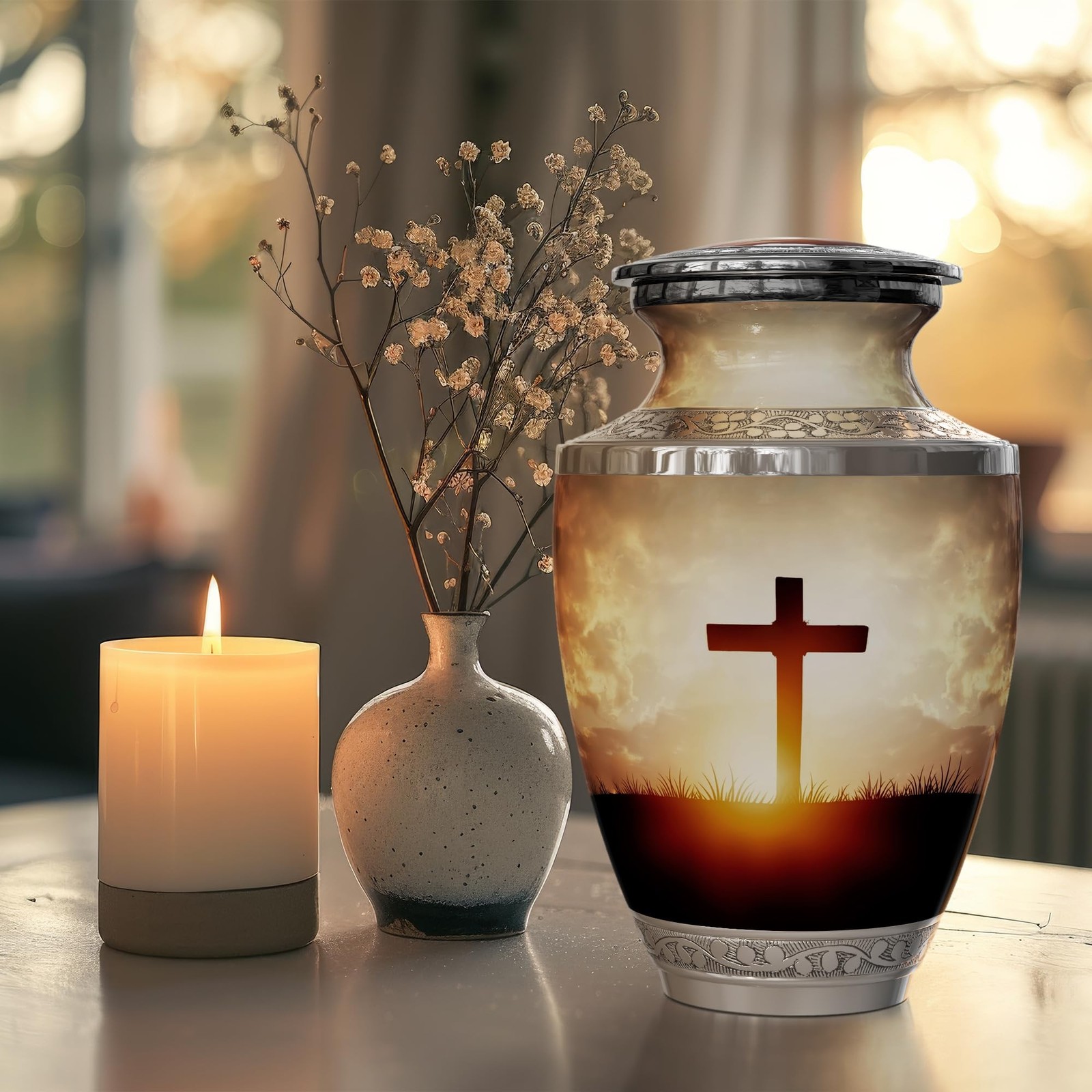 Transcendent Cross Urn for Ashes Adult Male/Female, Cremation Urns for Human …