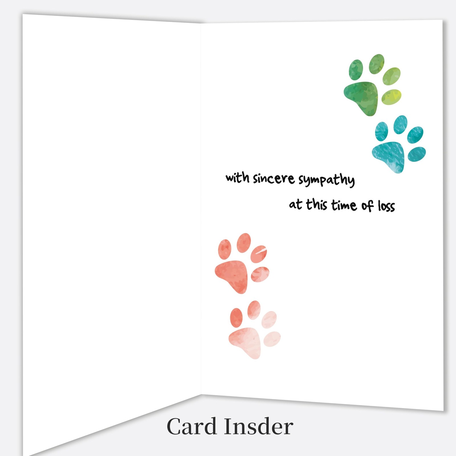 IDU Pet Sympathy Card for Dog Cat,Loss of Dog Cat Sympathy Gift,Pets Memorial…