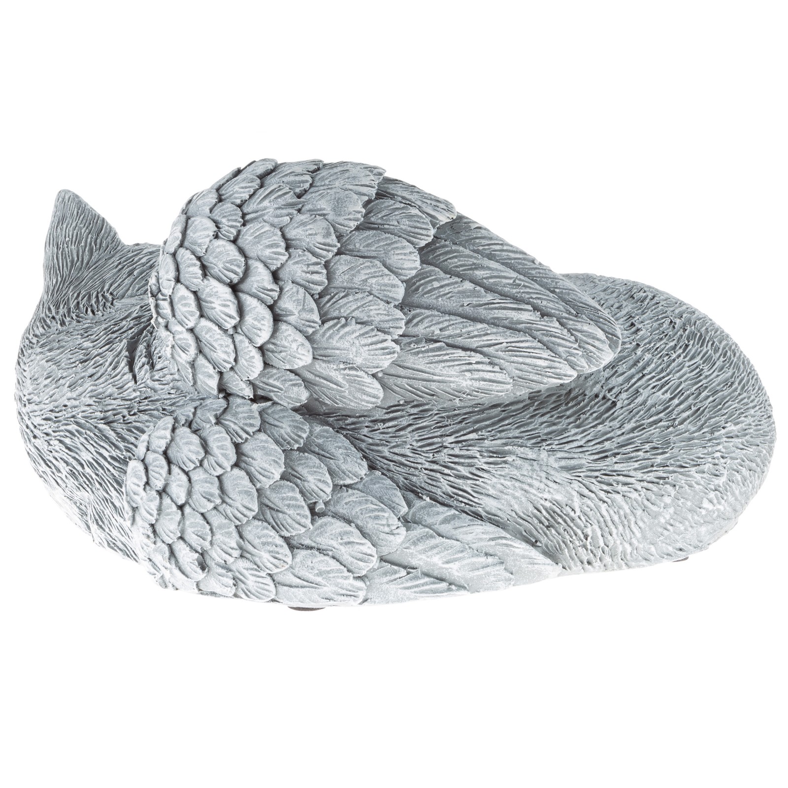 Pet Cat Memorial Sleeping Kitten Statue Angel Wings Grave Marker Keepsake