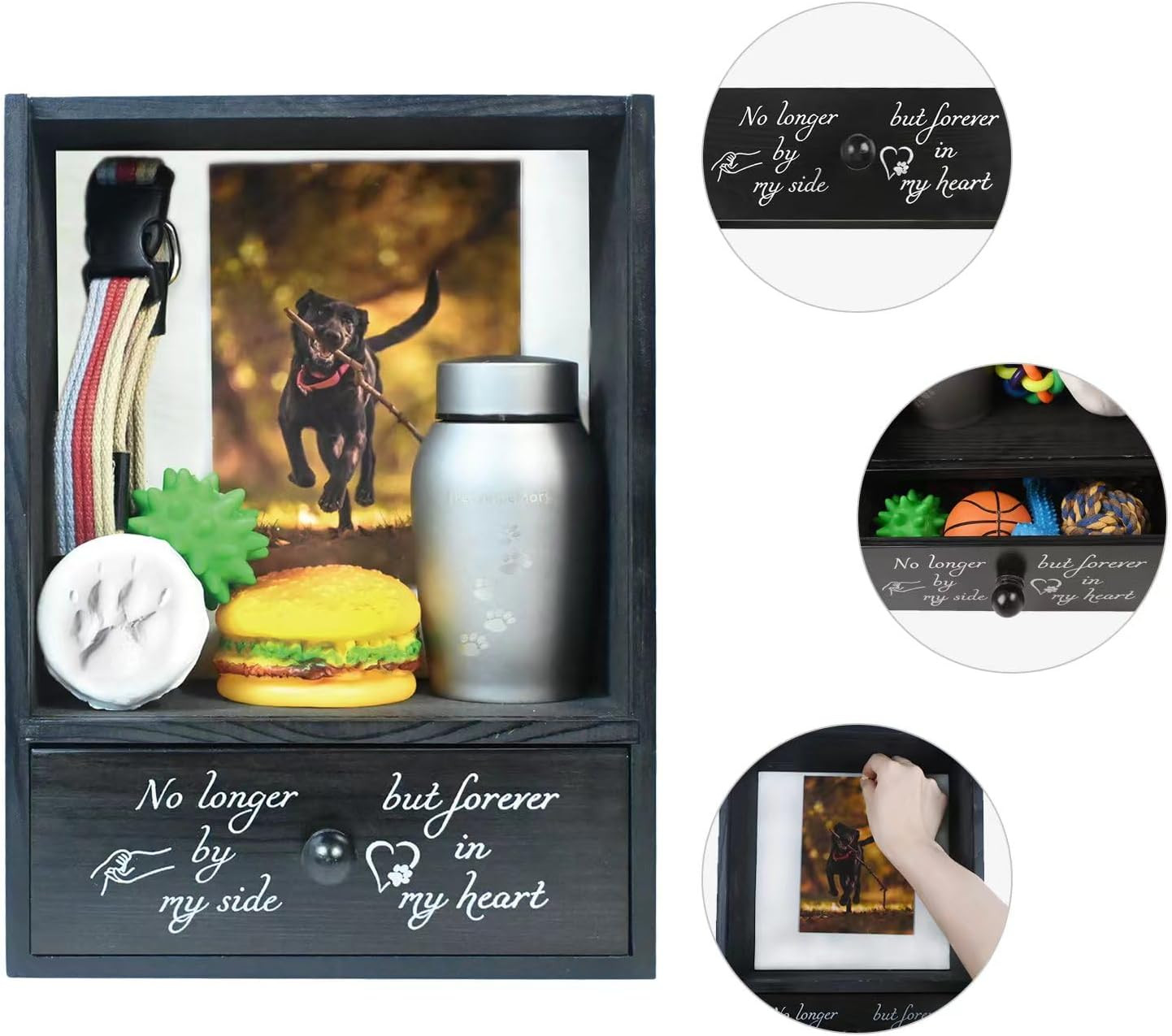 Pet Memorial Shadow Box Keepsake 9.3×13 Dog Memorial Gifts for Loss of Dog Death