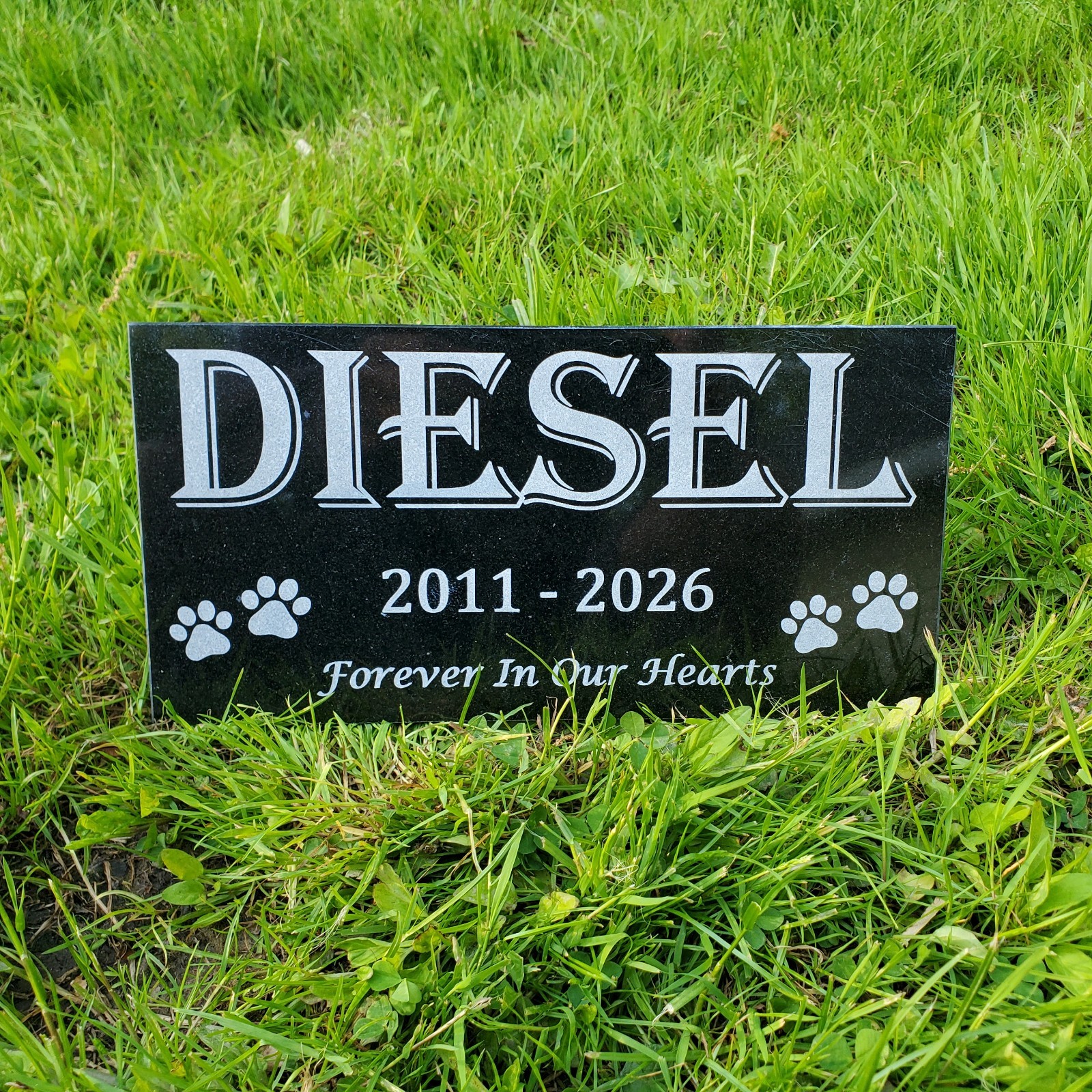 Pet Memorial Grave Stone Marker | Dog Cat Headstone Tombstone Pet Loss Gift t24