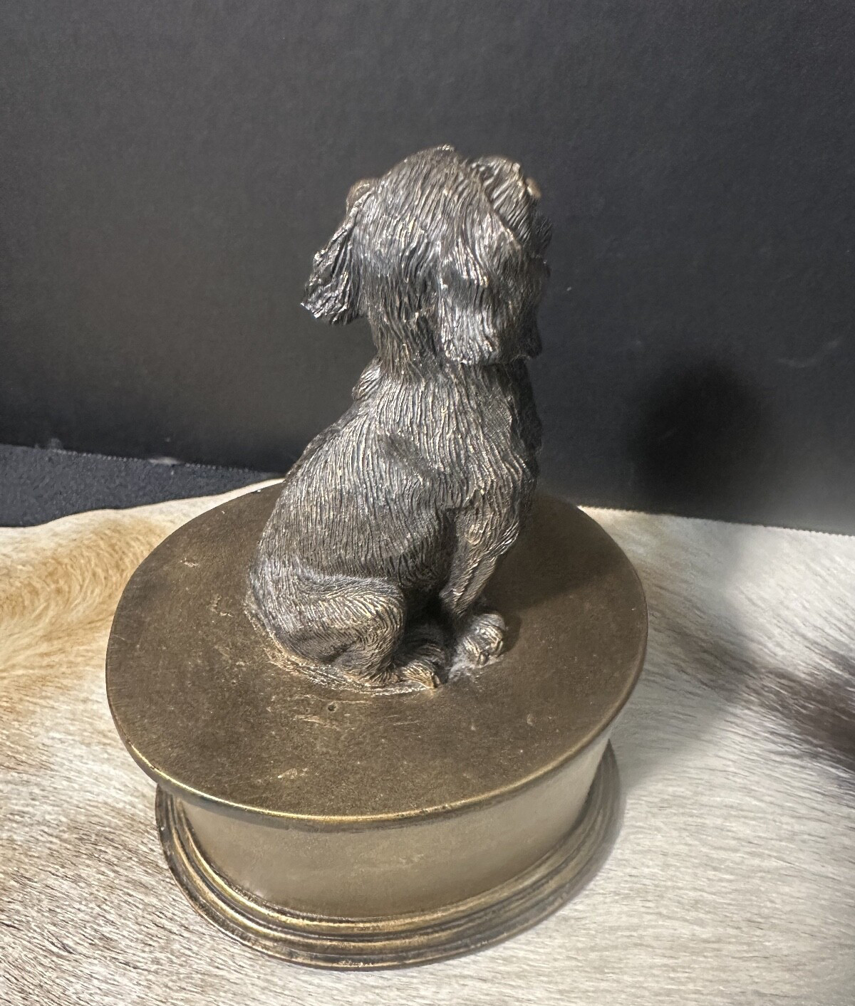 Perfect Memorials Bronze Colored Dog Cremation Urn or any other home decoration