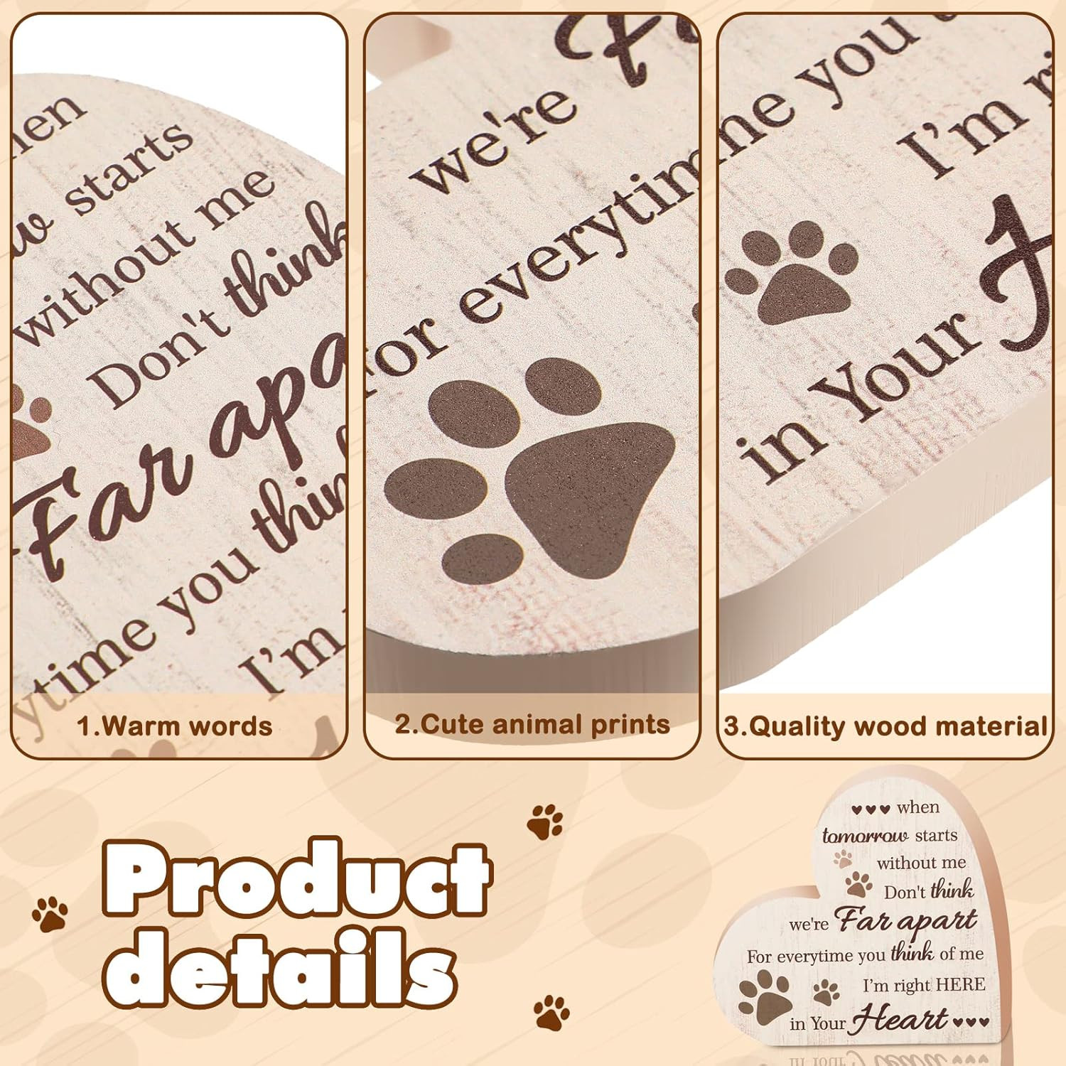 Dog Memorial Gifts for Loss of Dog Cat Sympathy Gift, in Memory of Dogs Cats Gif
