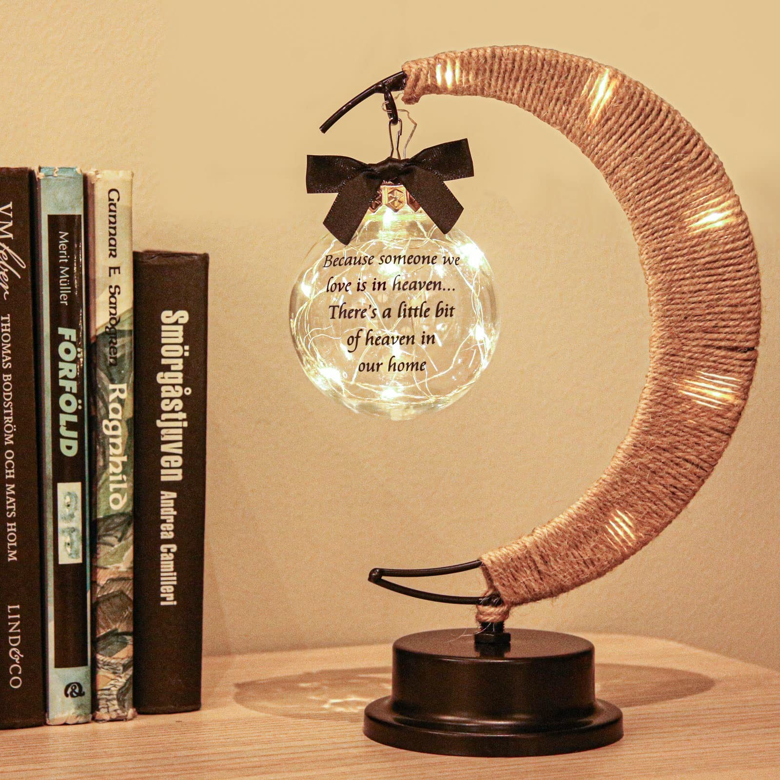 Besoamo Memorial Moon Lamp, Sympathy Gifts for Loss of Mom Father Loved One, …