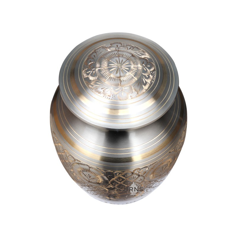 Vintage Golden Cremation Urn for Ashes Urn for Sale
