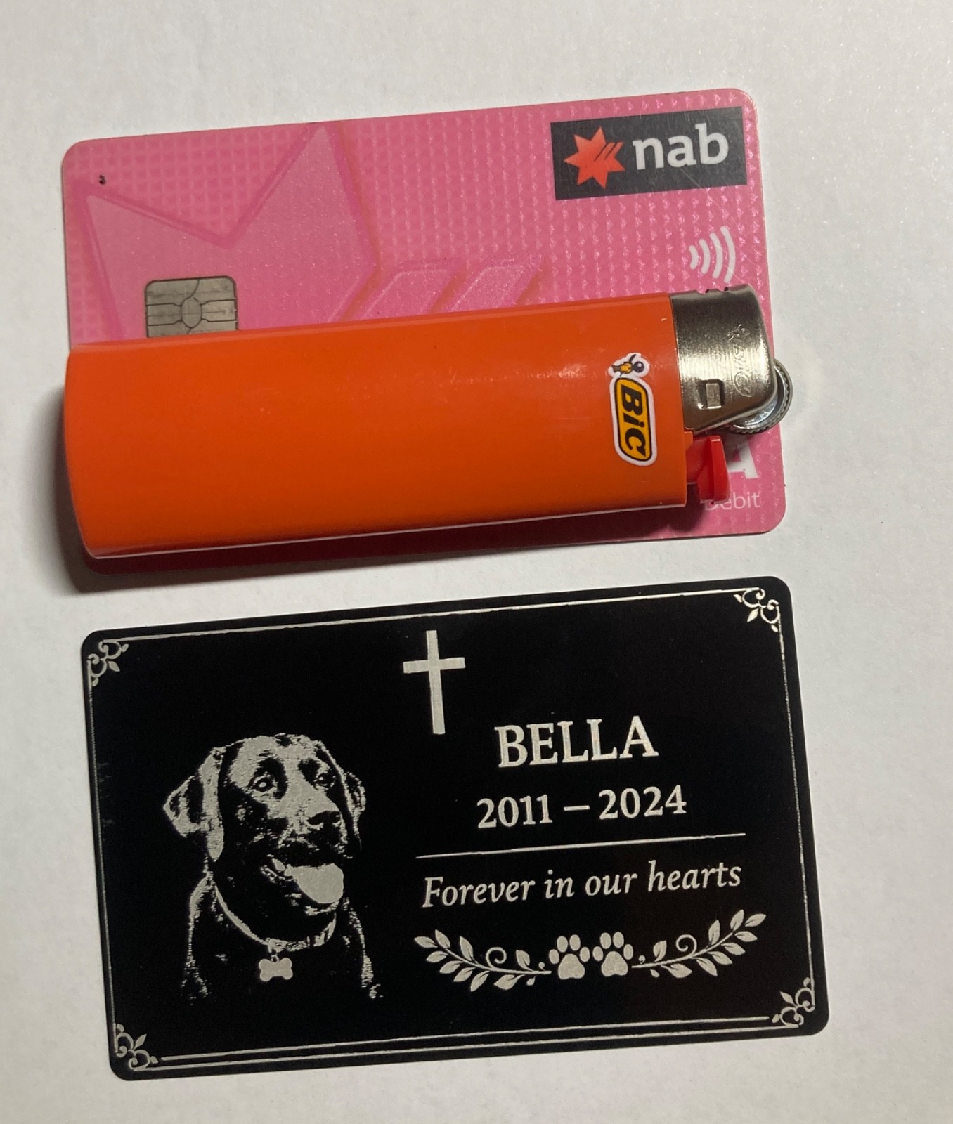 Personalised Pet Memorial Plaque Custom Photo Engraved Aluminium Dog Cat Horse