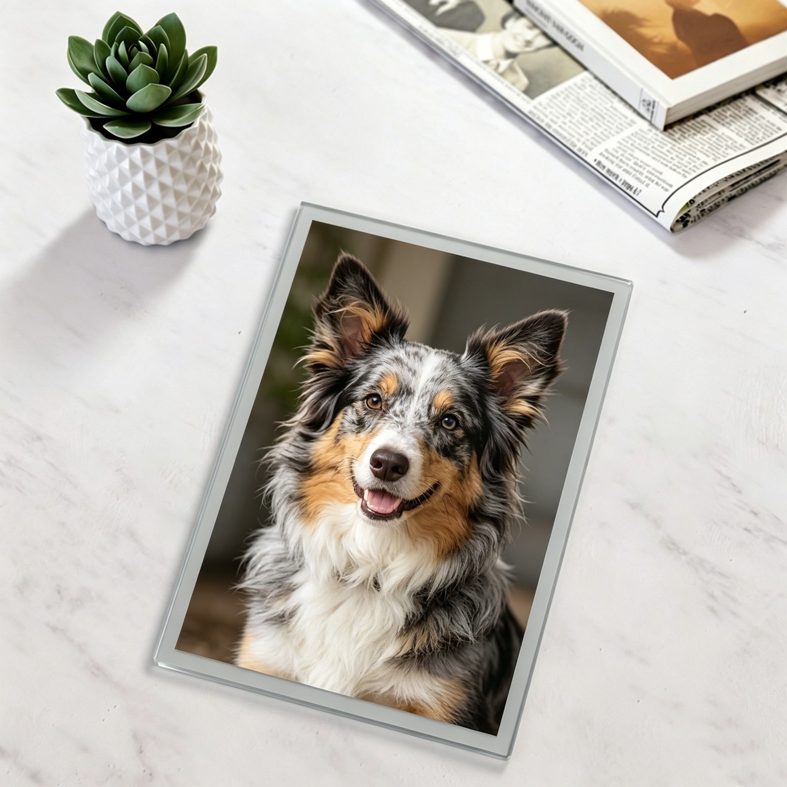 Acrylic Custom Pet Dog Cat Memorial Photo Name Keepsake Gift for Owner