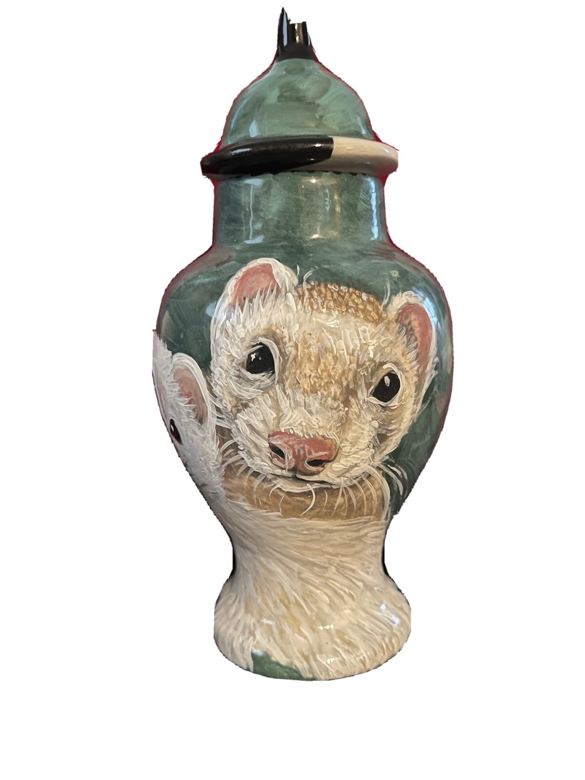 Custom SMALL Pet urn for ferrets cremation urns handmade Small pets hand painted