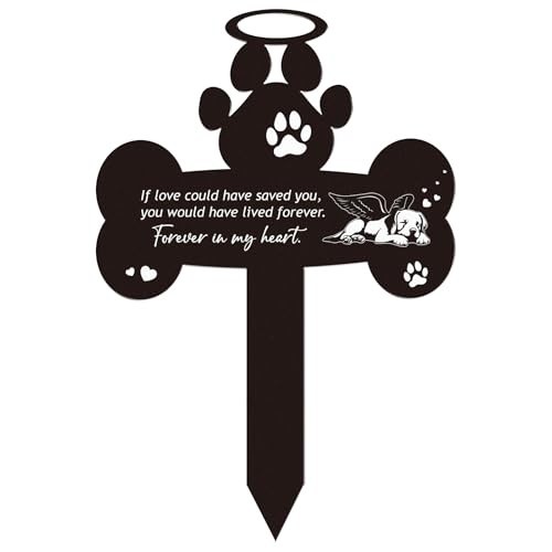 Pet Grave Marker – Memorial Stone for Dogs, Cemetery Headstone Decor, Outdoor Ya