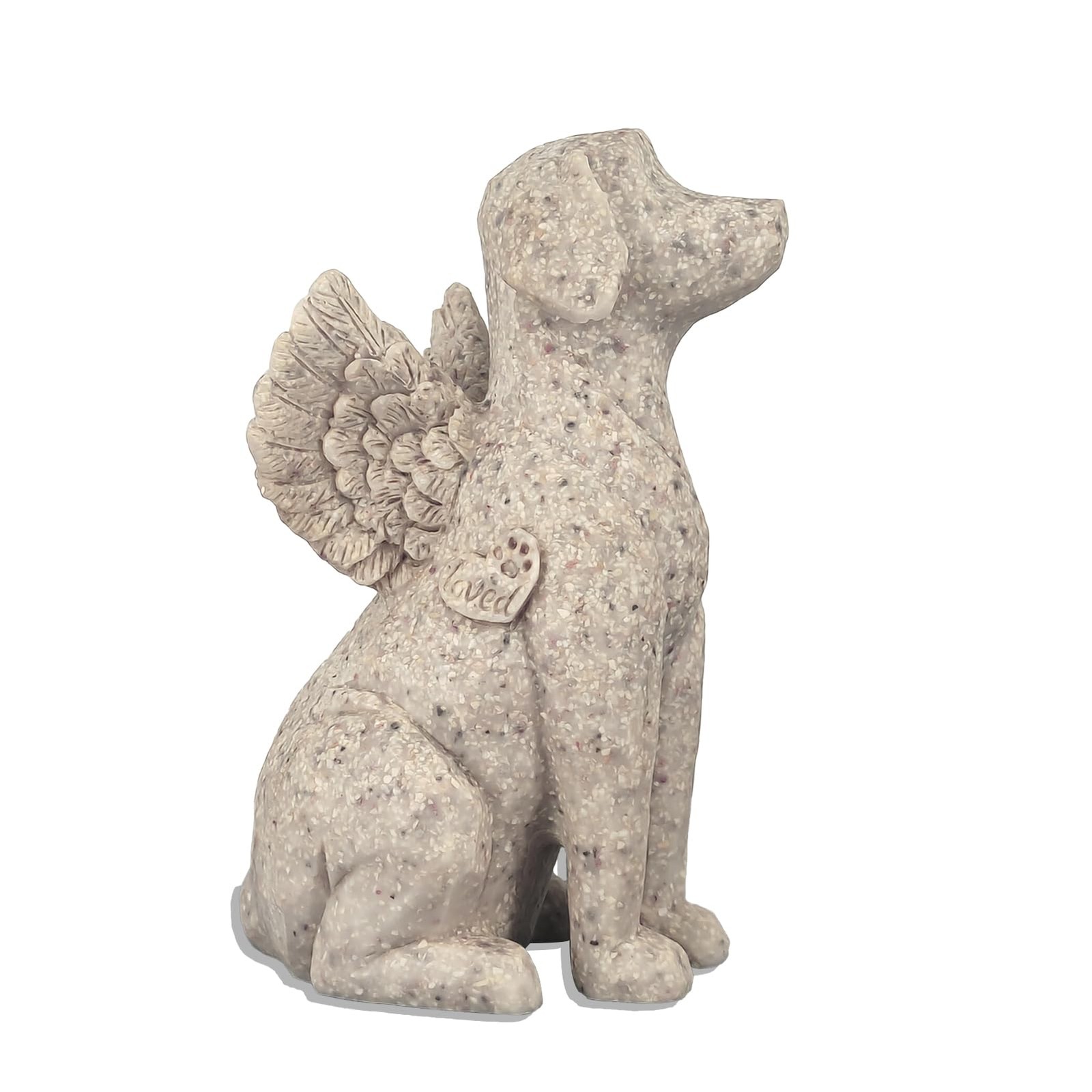 Angel Dog Figurine – Sympathy Gift for Dog Loss, Outdoor Memorial Statue Decor
