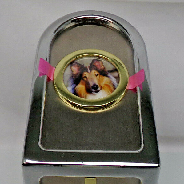 Journey Pet Urns Model 3617B Brushed Metal w/ Chrome & Gold Accents Open Box New