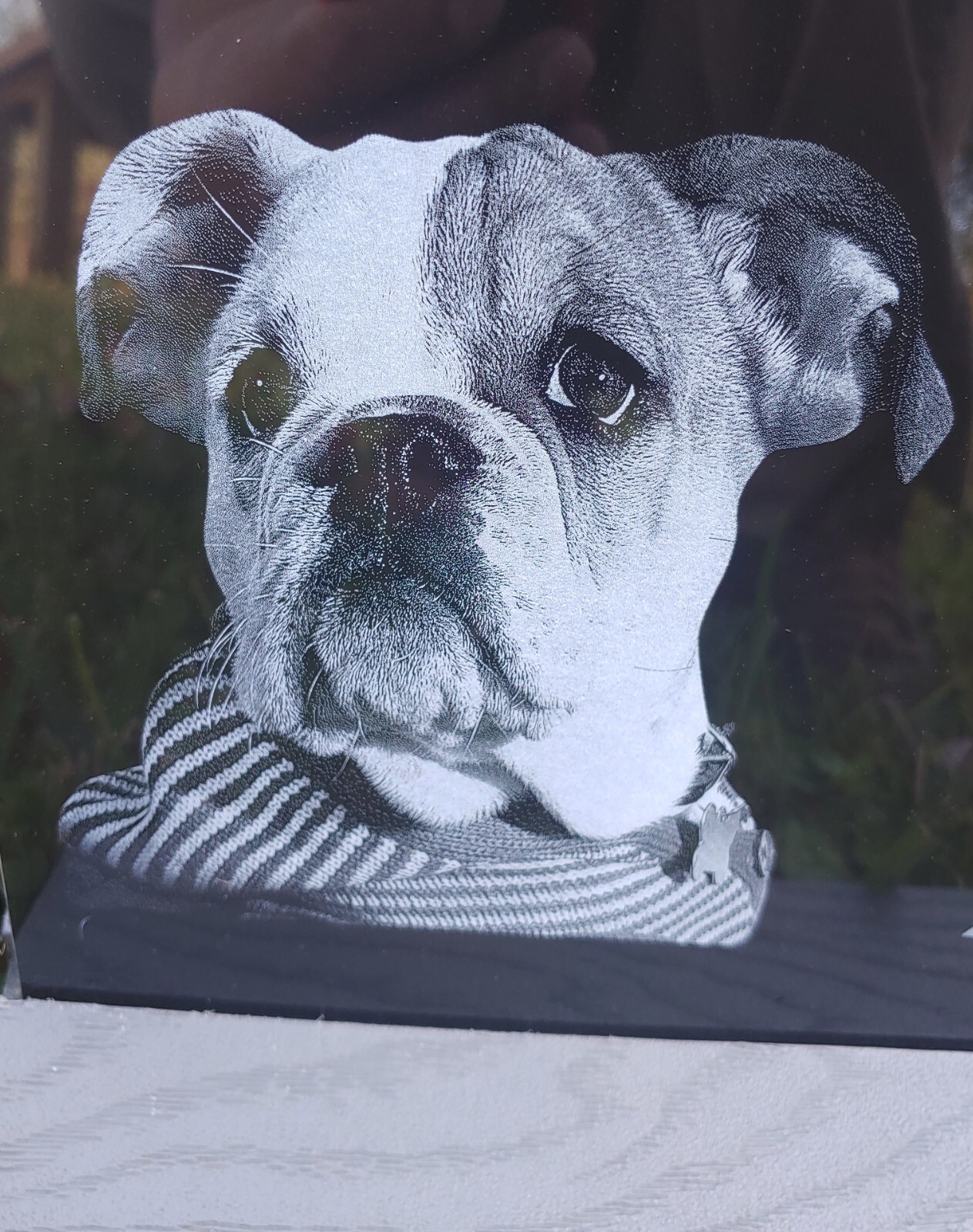 12×12 Tombstone Pet Memorial, pet tombstone, dog headstone, grave marker