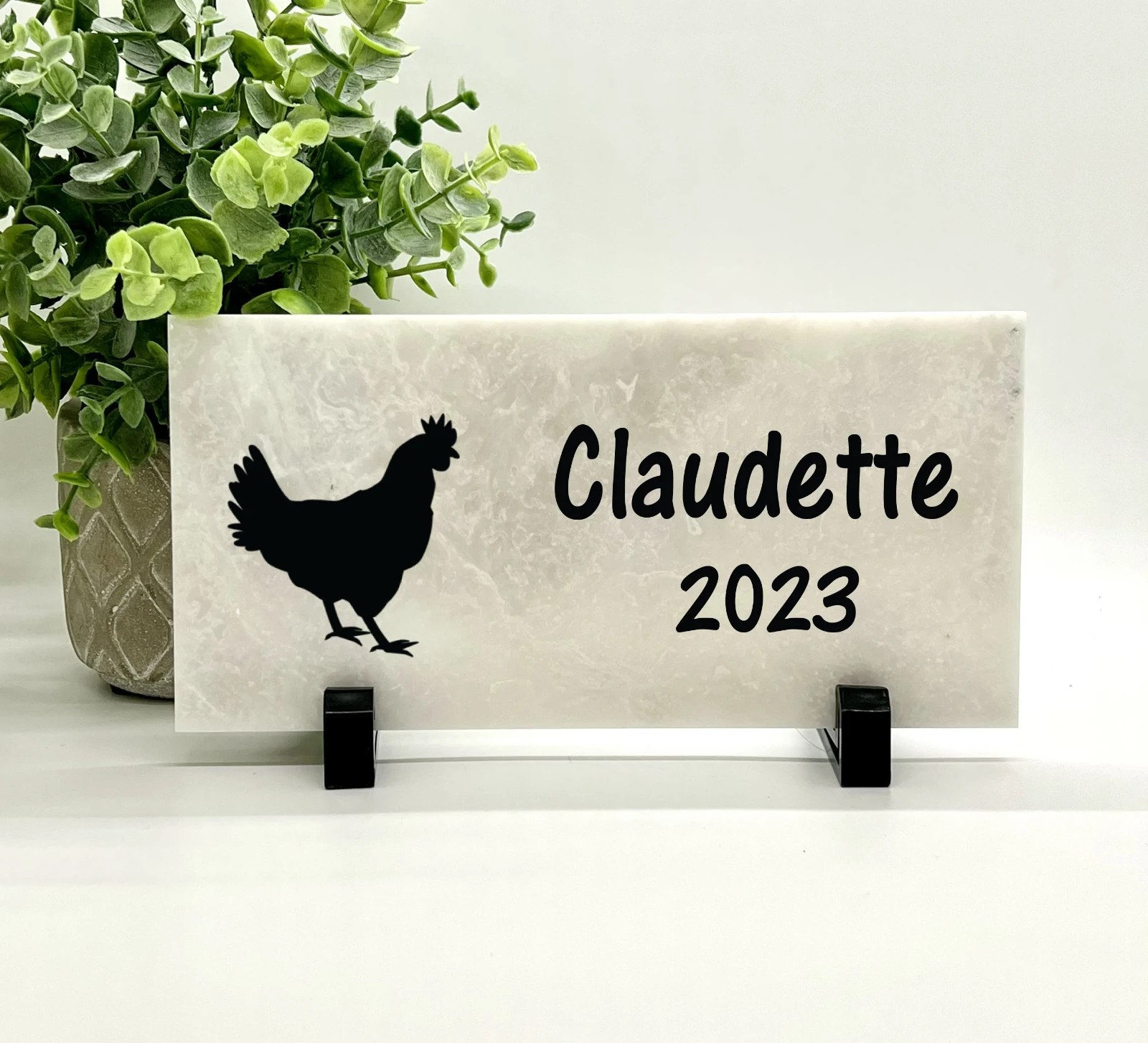 Chicken Memorial – Personalized Pet Memorial Stone – Chicken Loss sympathy Gift