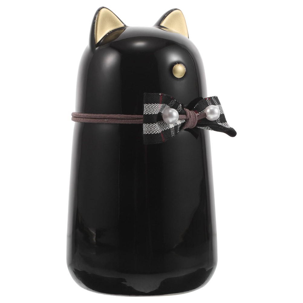 Decorative Black Cat Funeral Urn Ceramic Keepsake Box for Pet Ashes Storage