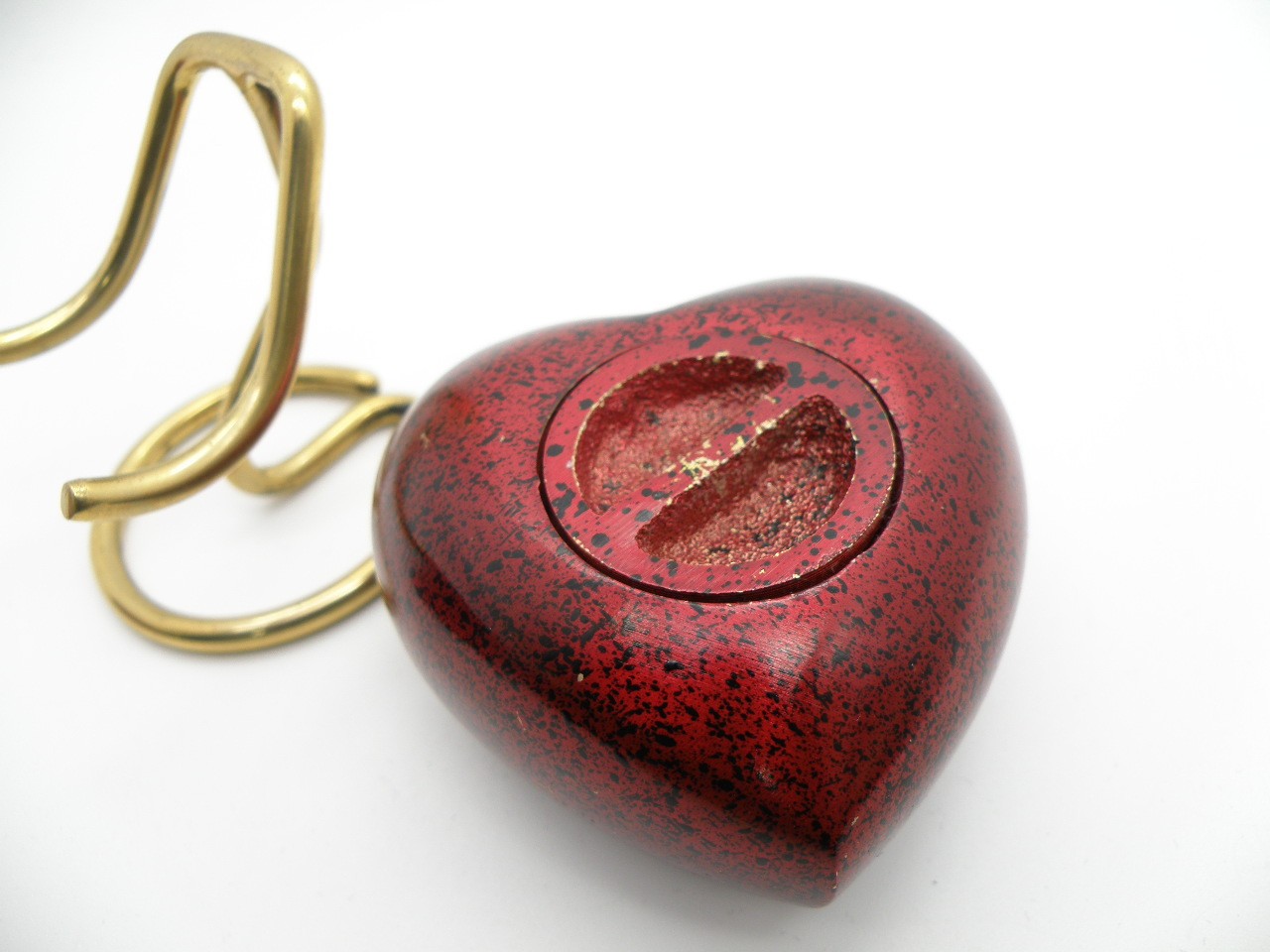 Red Heart Cremation Mini Urn Keepsake Velvet Box Memorial Ashes Holder Sigma