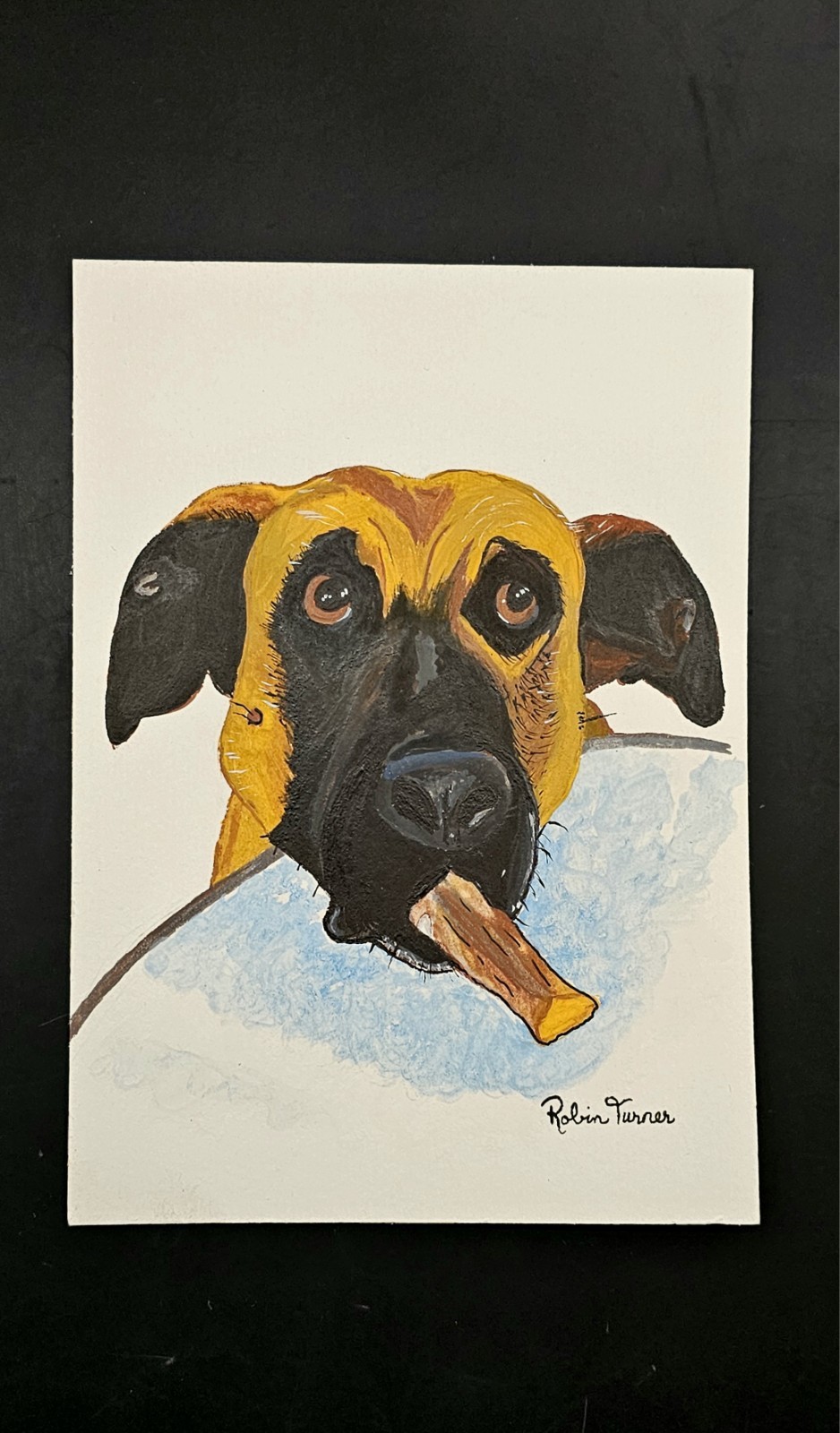 5×7 Original Art Hand-painted Custom Pet Portrait YOUR PET Any Pet Memorial