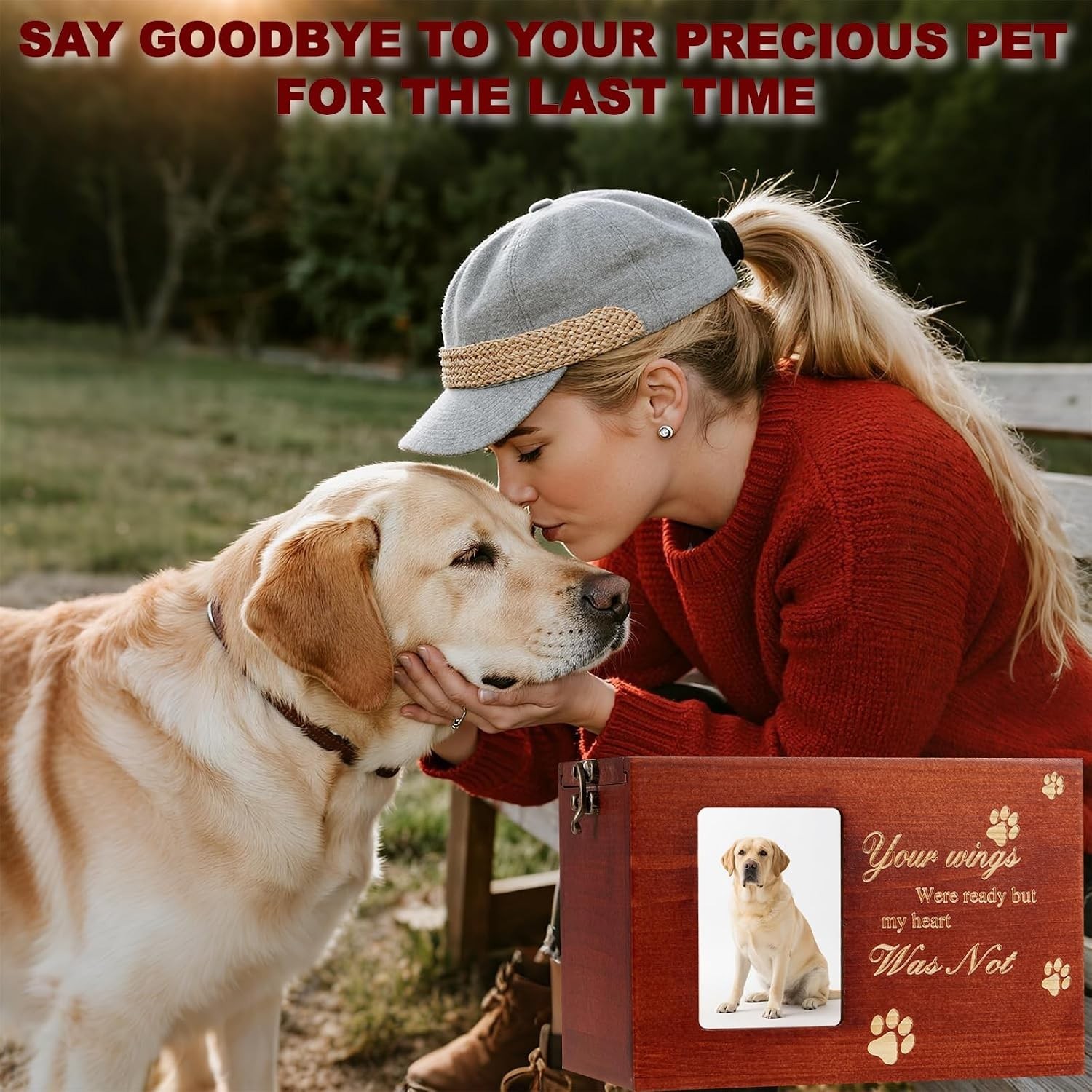 High-Quality Pet Memorial Urn for Large Dogs and Cats – Comforting Keepsake