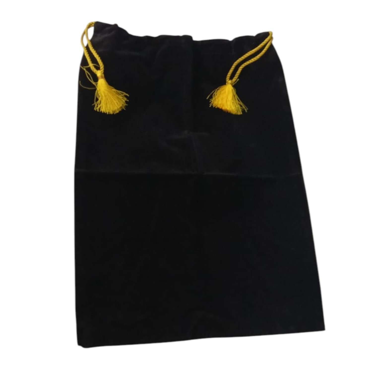 Black Big Drawstring Pouches, Velvet Cloth Jewelry Bags, 16X12 Inch, 20 Pieces