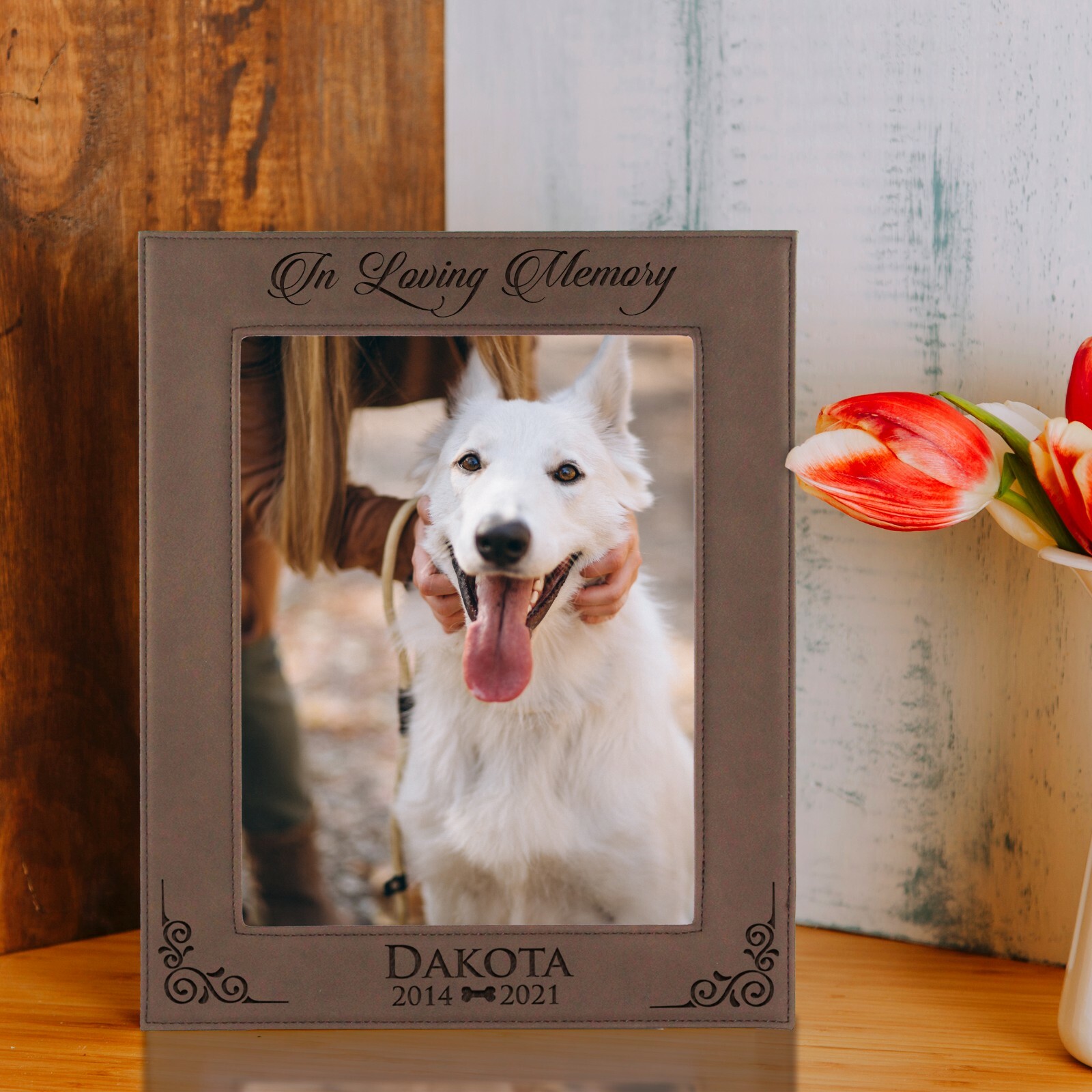 Custom Personalized Pet Loss Memorial Picture Frame