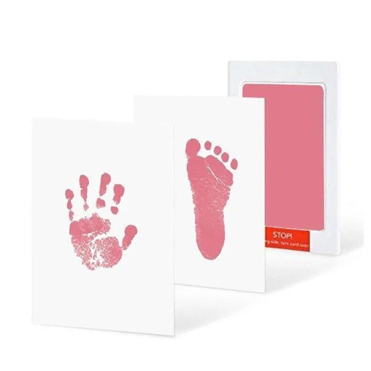 With A Photo Frame Dog Cat Baby Handprint Footprint Pad Paw Print Ink Kit Pad