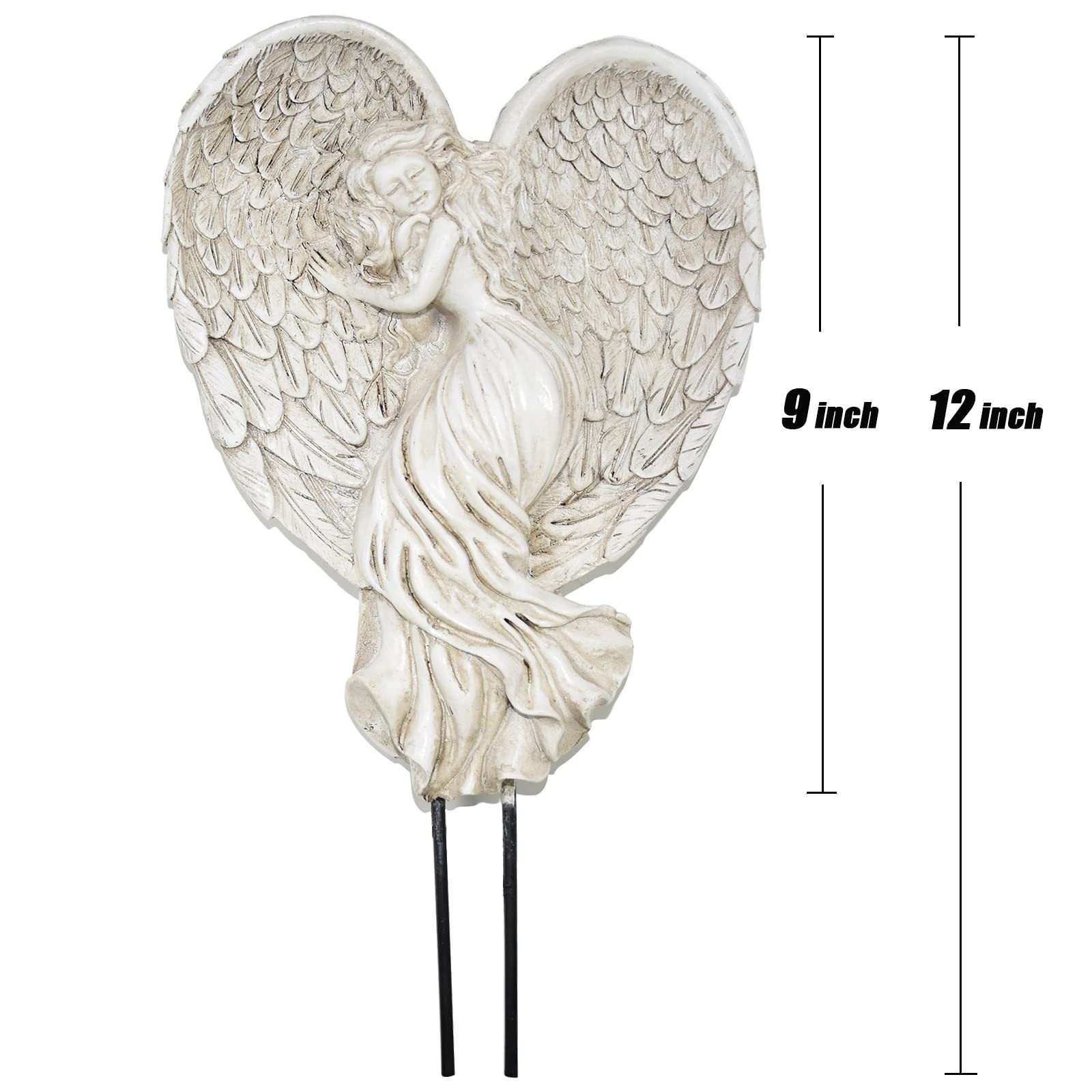 Sleeping Angel Garden Outdoor Statue Memorial Angel Figurine & Sculpture Memo…