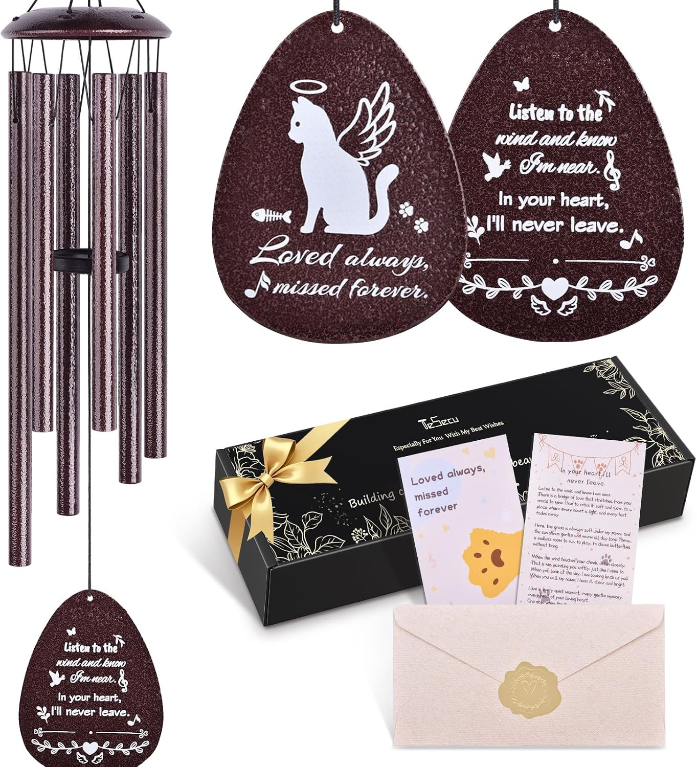 Pet Memorial Gifts for Cat, Cat Memorial, Pet Memorial Wind Chime