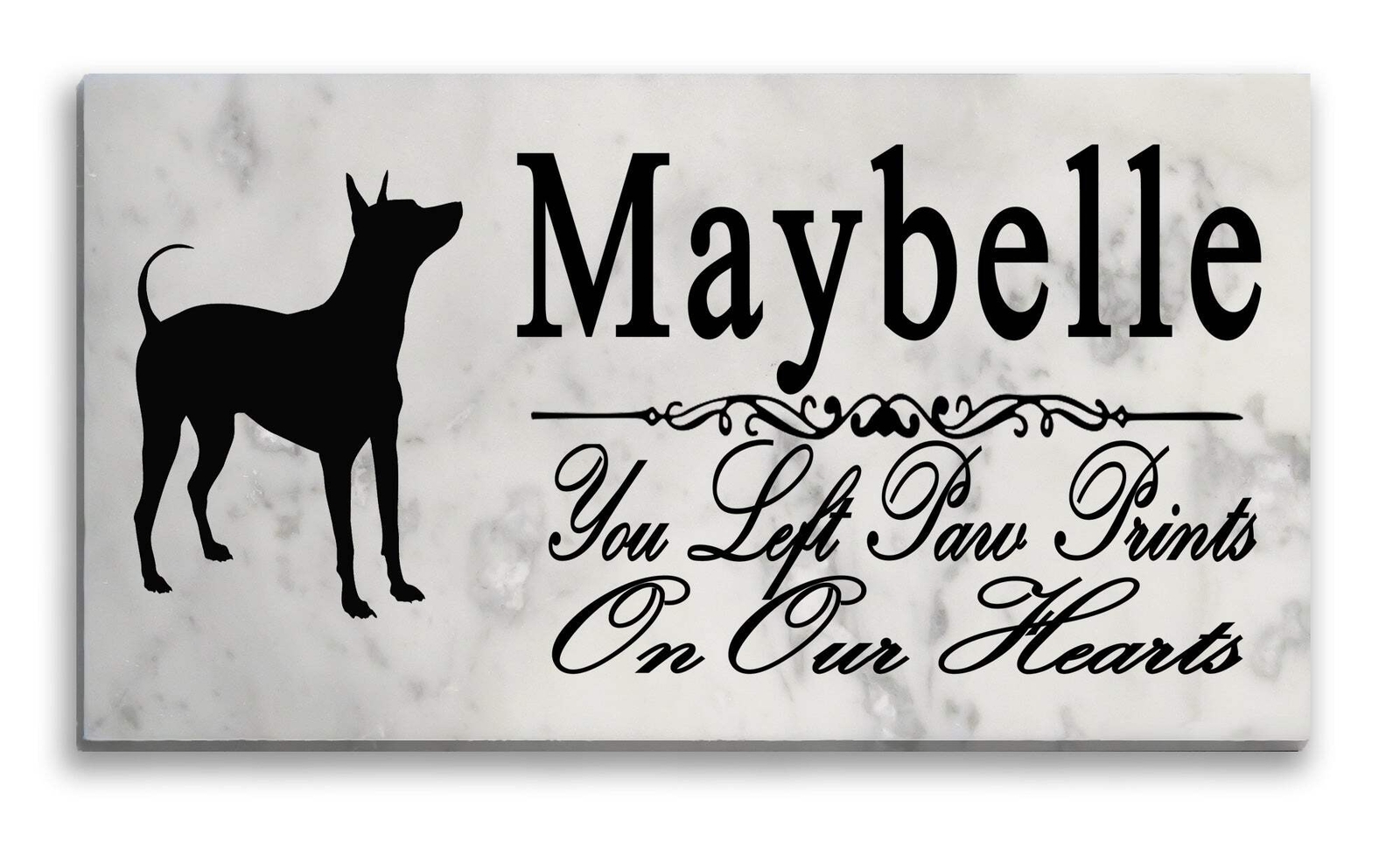 Hairless Terrier Memorial Stone Personalized Garden Plaque Grave Marker Outdoor