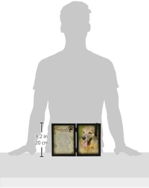 Pawprints Pet Memorial Frame – Touching Sympathy Gift with Personalized Tag