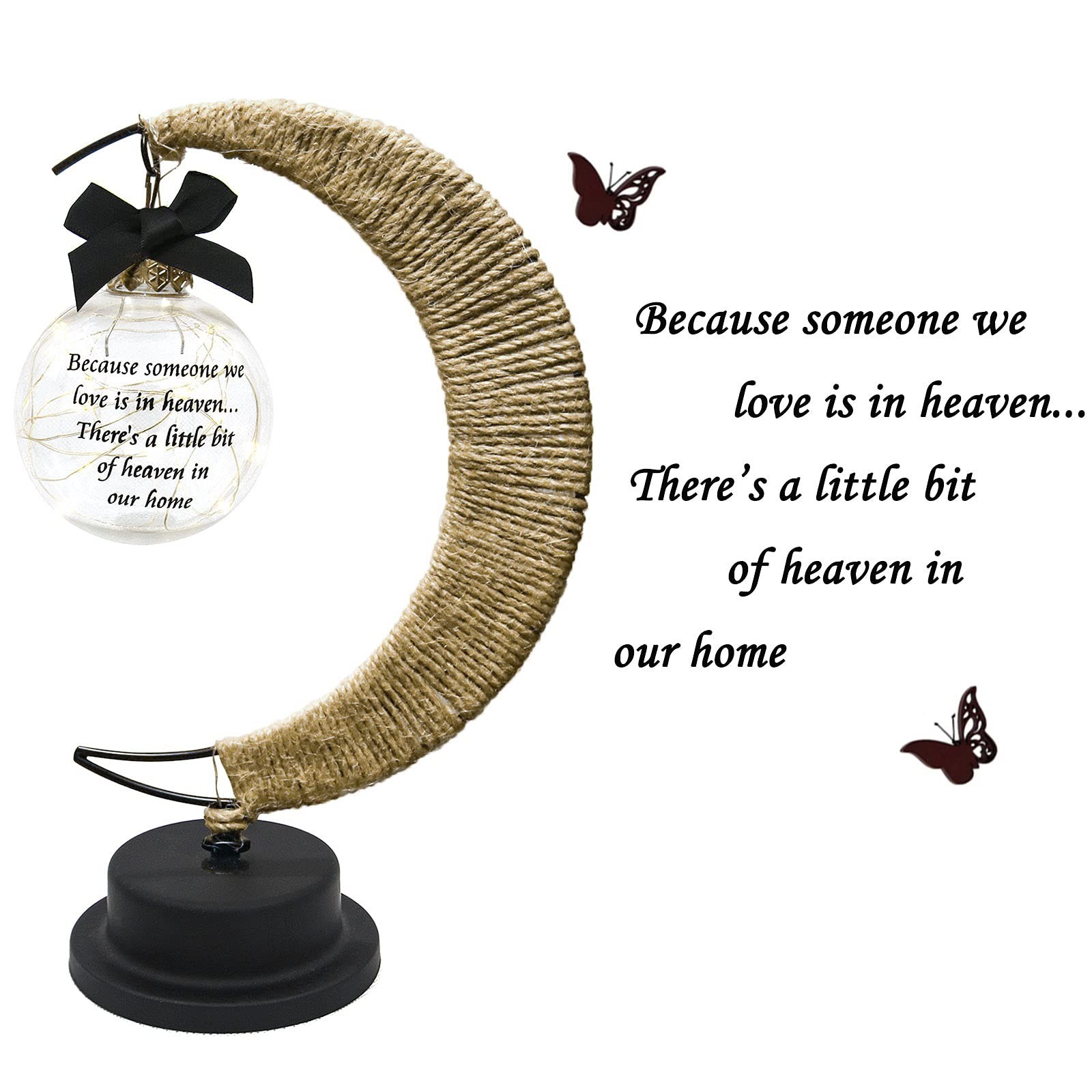 Besoamo Memorial Moon Lamp, Sympathy Gifts for Loss of Mom Father Loved One, …