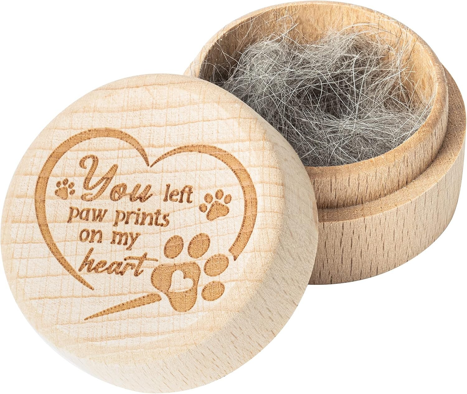 Elegant Wooden Pet Memorial Keepsake Box