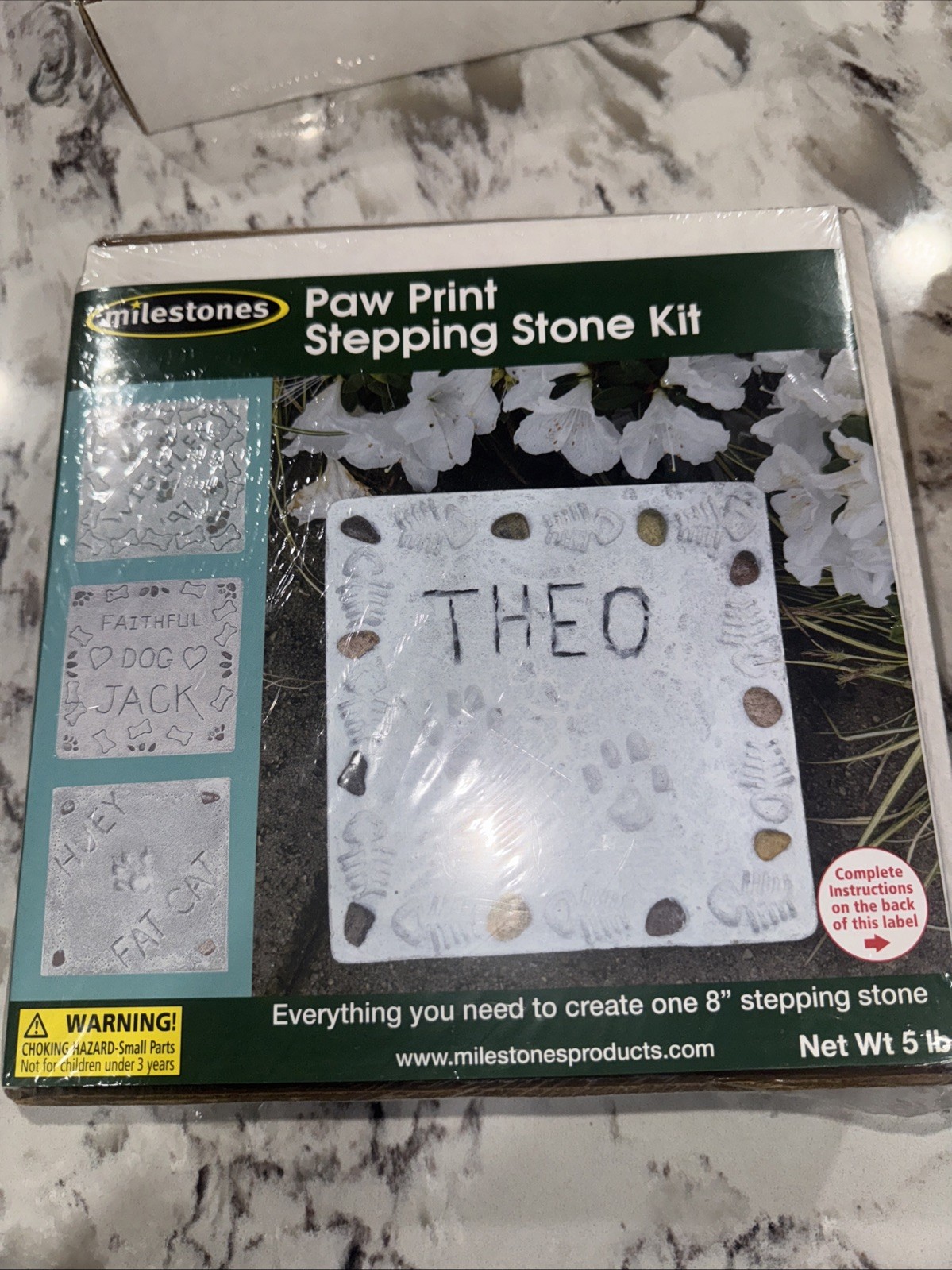 Paw Print Kit Milestones Stonecraft 8″ Stepping Stone Memory
