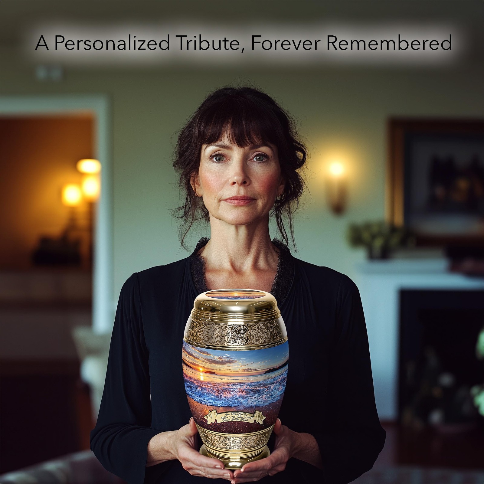 Hawaiian Sunset Cremation Urn for Ashes Adult Male – Personalized Urn for Ash…