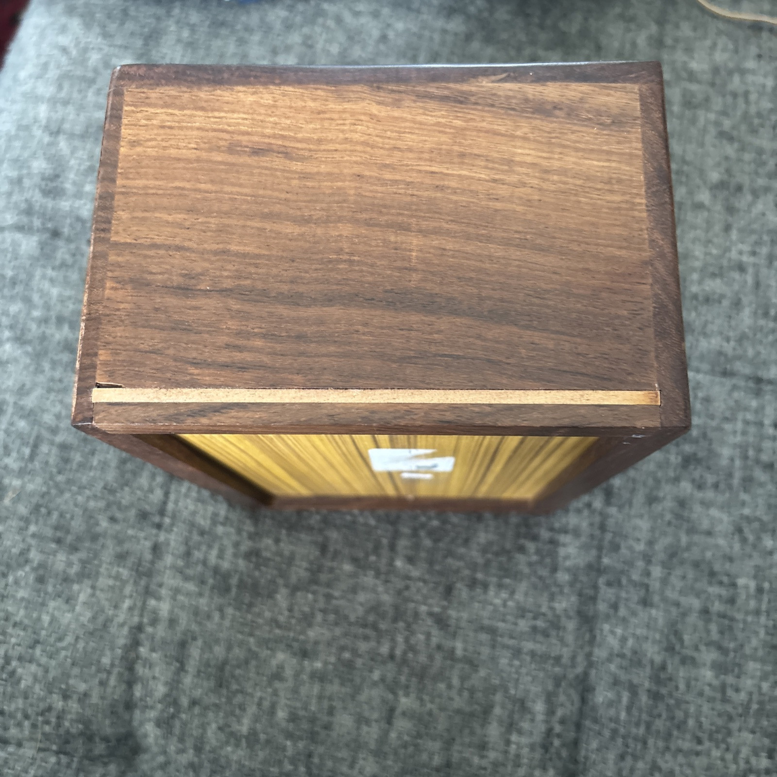 Tree of Life Pet Urn Medium Hand Engraved Wooden Natural Rosewood Box