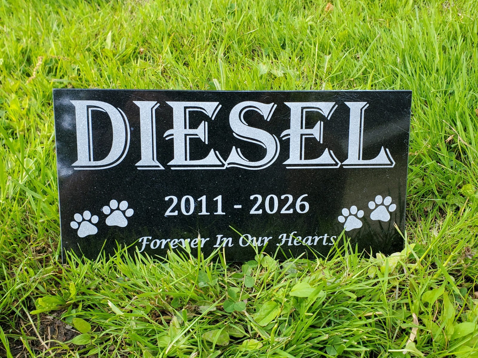 Pet Memorial Grave Stone Marker | Dog Cat Headstone Tombstone Pet Loss Gift t24