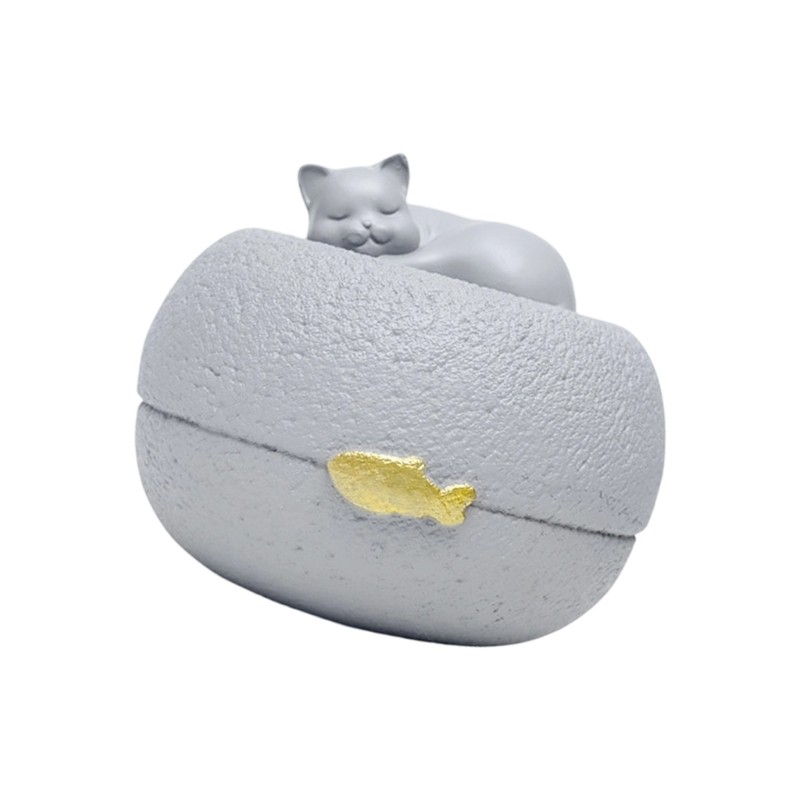 Elegant Pet Memorial Urn For Dog Cats Ashes Storage Resin Keepsakes Container