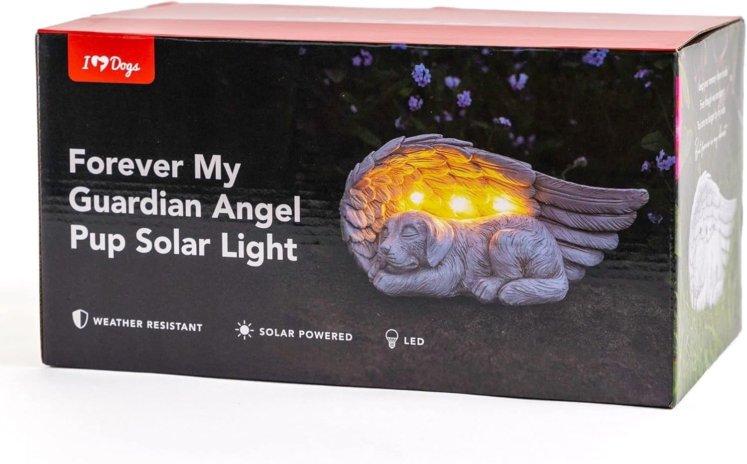 Dog Memorial Garden Solar Light Angel Pet Loss Gift Outdoor Weather-Resistant