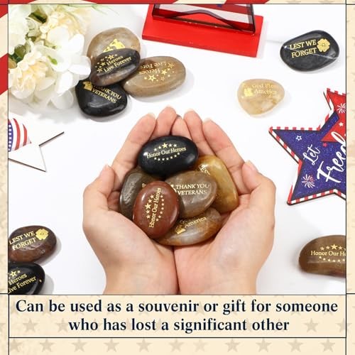 Pcs Veterans Gifts Memorial Stones 6 Different 4th of July 30 Independence Day