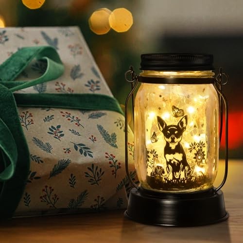 Gifts for Women/Men Solar Lanterns Dog Mom Birthday Dog Lovers Chihuahua