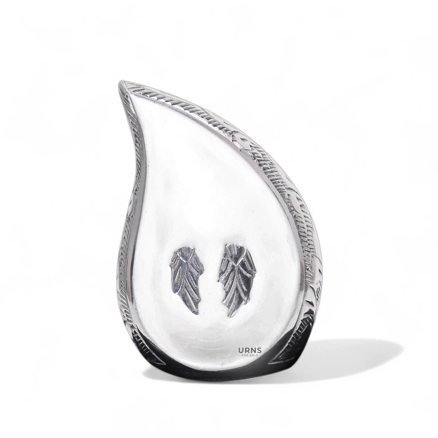 Angel Wing Decorative Teardrop Keepsake Urn for Ashes