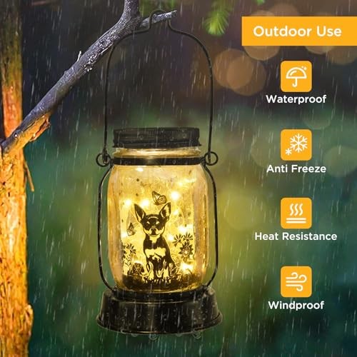 Gifts for Women/Men Solar Lanterns Dog Mom Birthday Dog Lovers Chihuahua
