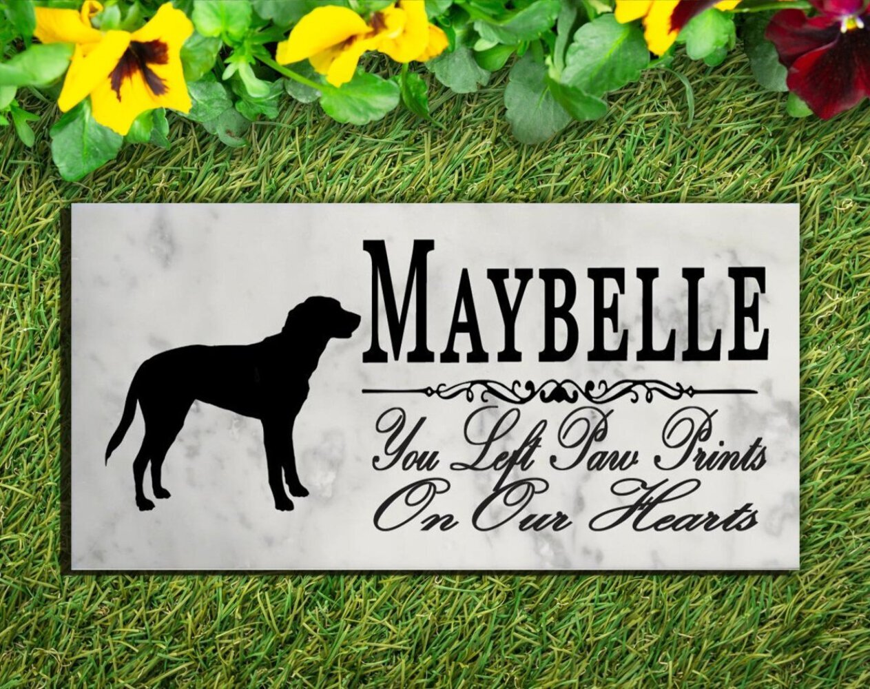 Greater Swiss Mountain Dog Memorial Stone Personalized Dog Garden Rock Grave Mar