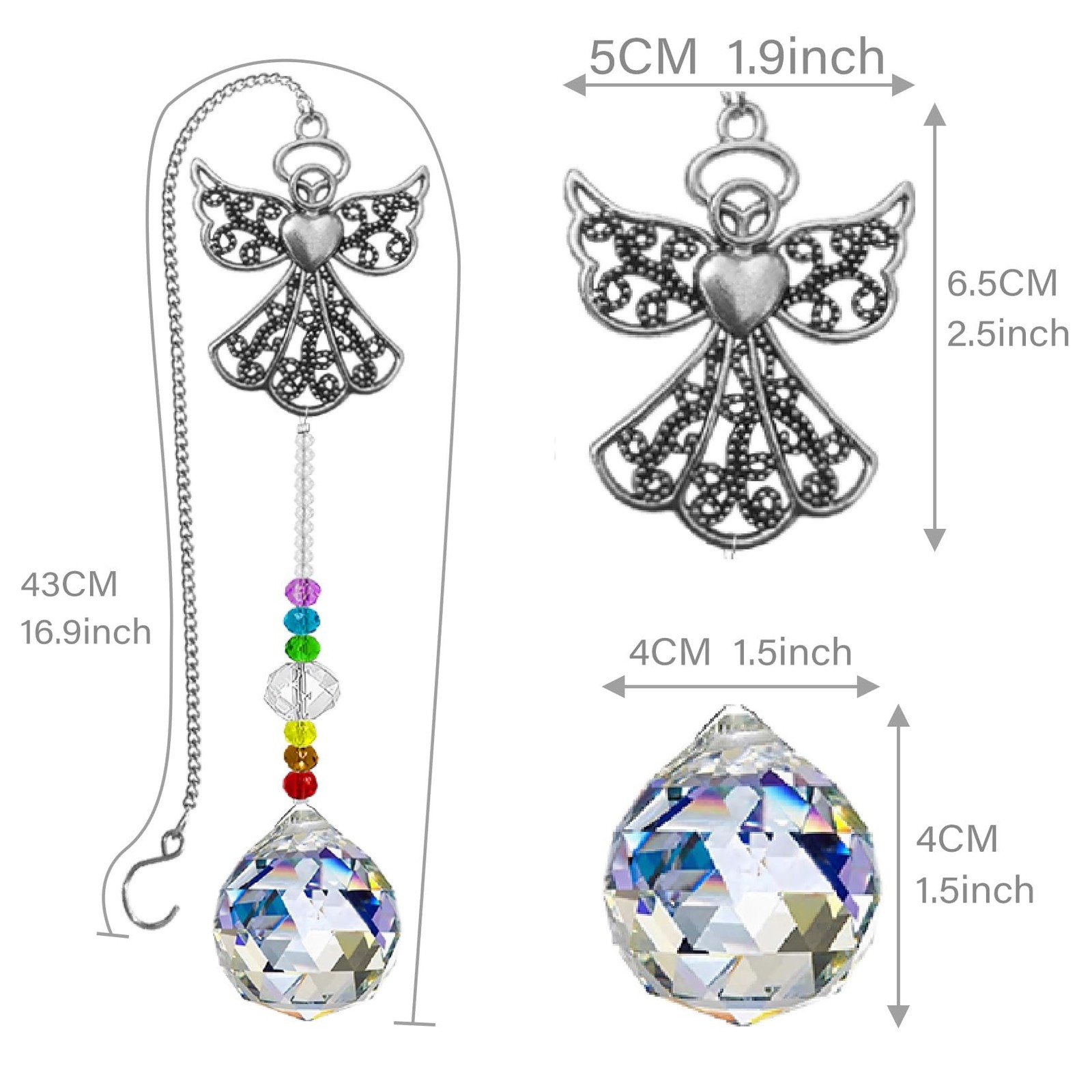 Memorial Crystal Suncatcher,Unique Sympathy Gifts for Loss of Loved One Cryst…