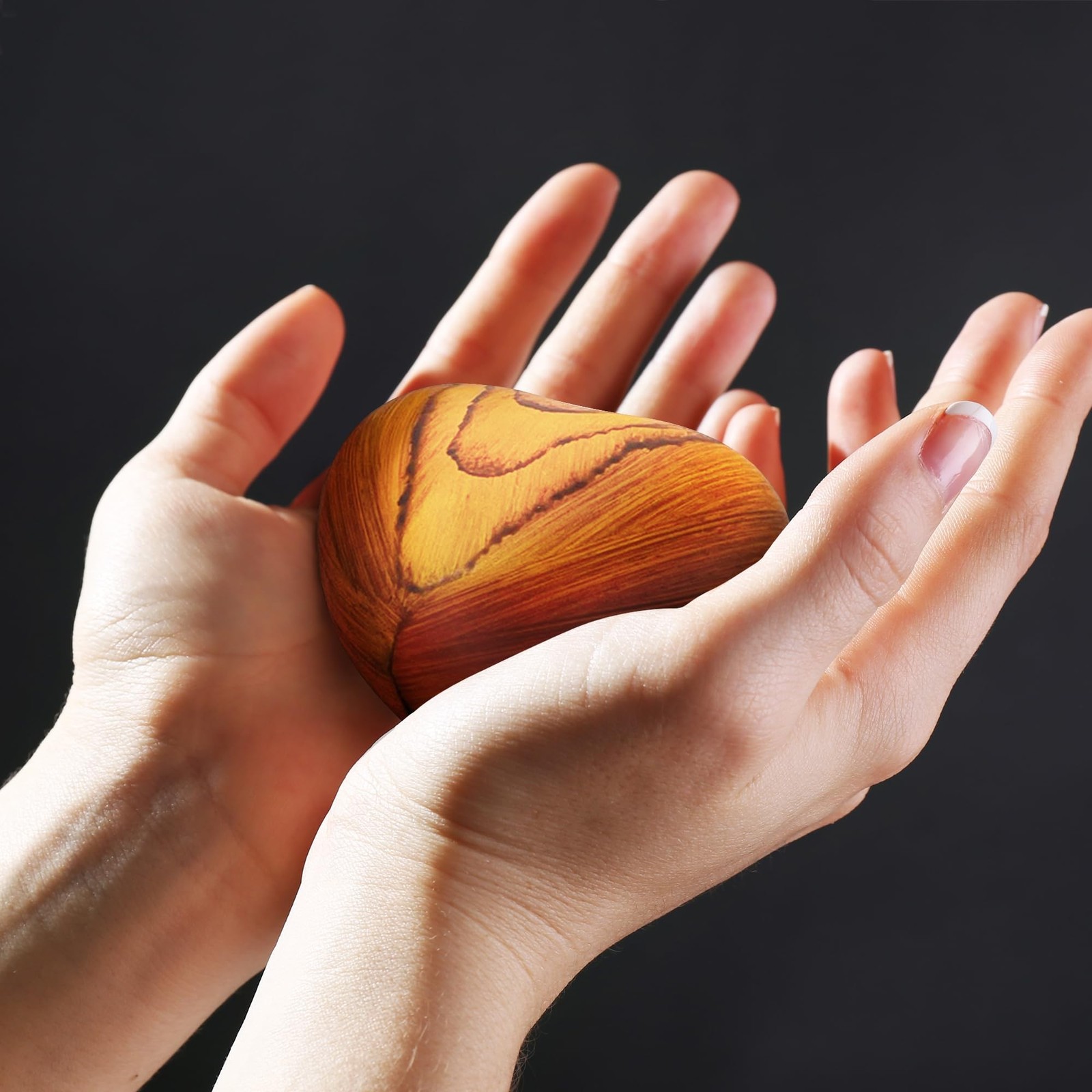 Small Urns for Ashes Keepsake Heart – Mini Wood Grain Cremation Urn for Male …