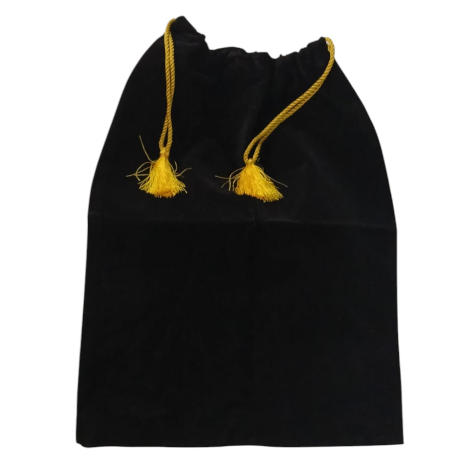 Black Big Drawstring Pouches, Velvet Cloth Jewelry Bags, 16X12 Inch, 20 Pieces