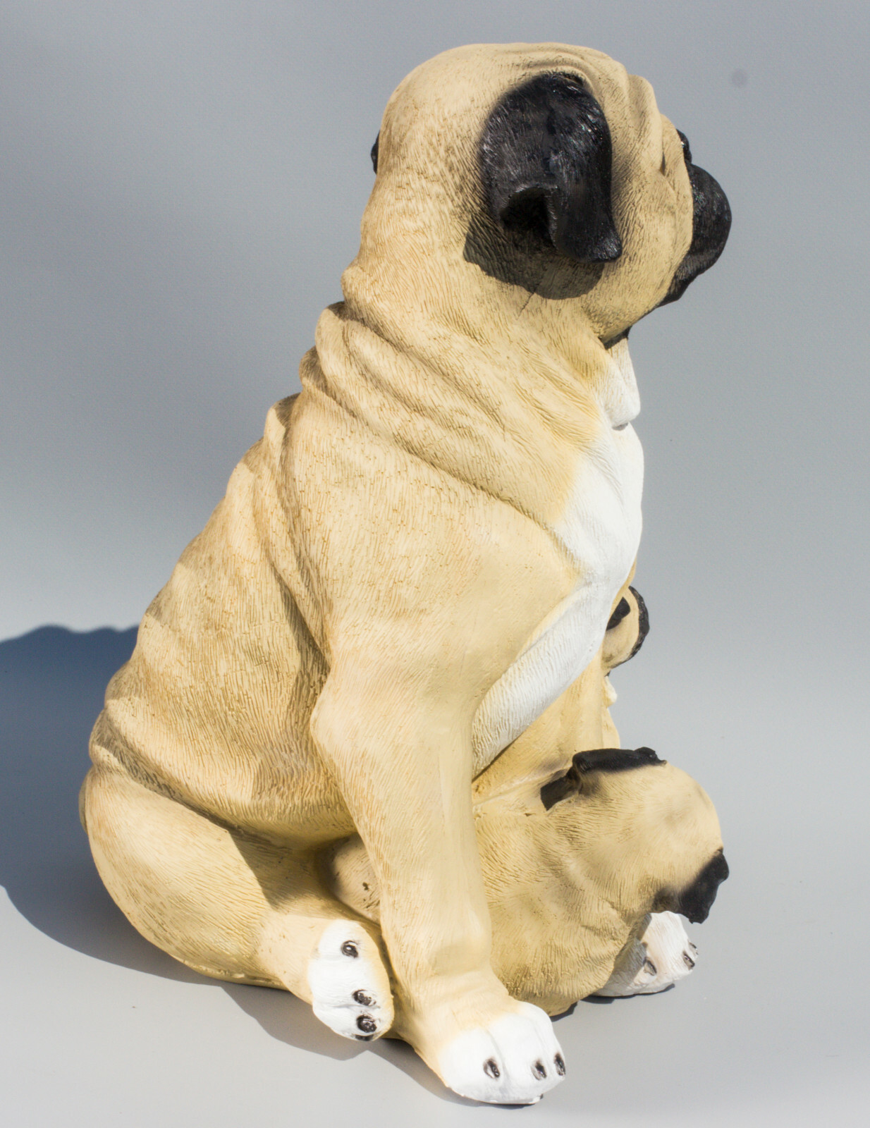 Pug Urn For Dog Ashes Cremation Pet Memorial Statue Grave Figure Family Keepsake