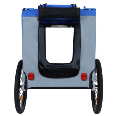 Large Folding Bike Trailer For Dogs 120LB Capacity All-Terrain Pet Carrier, Dur