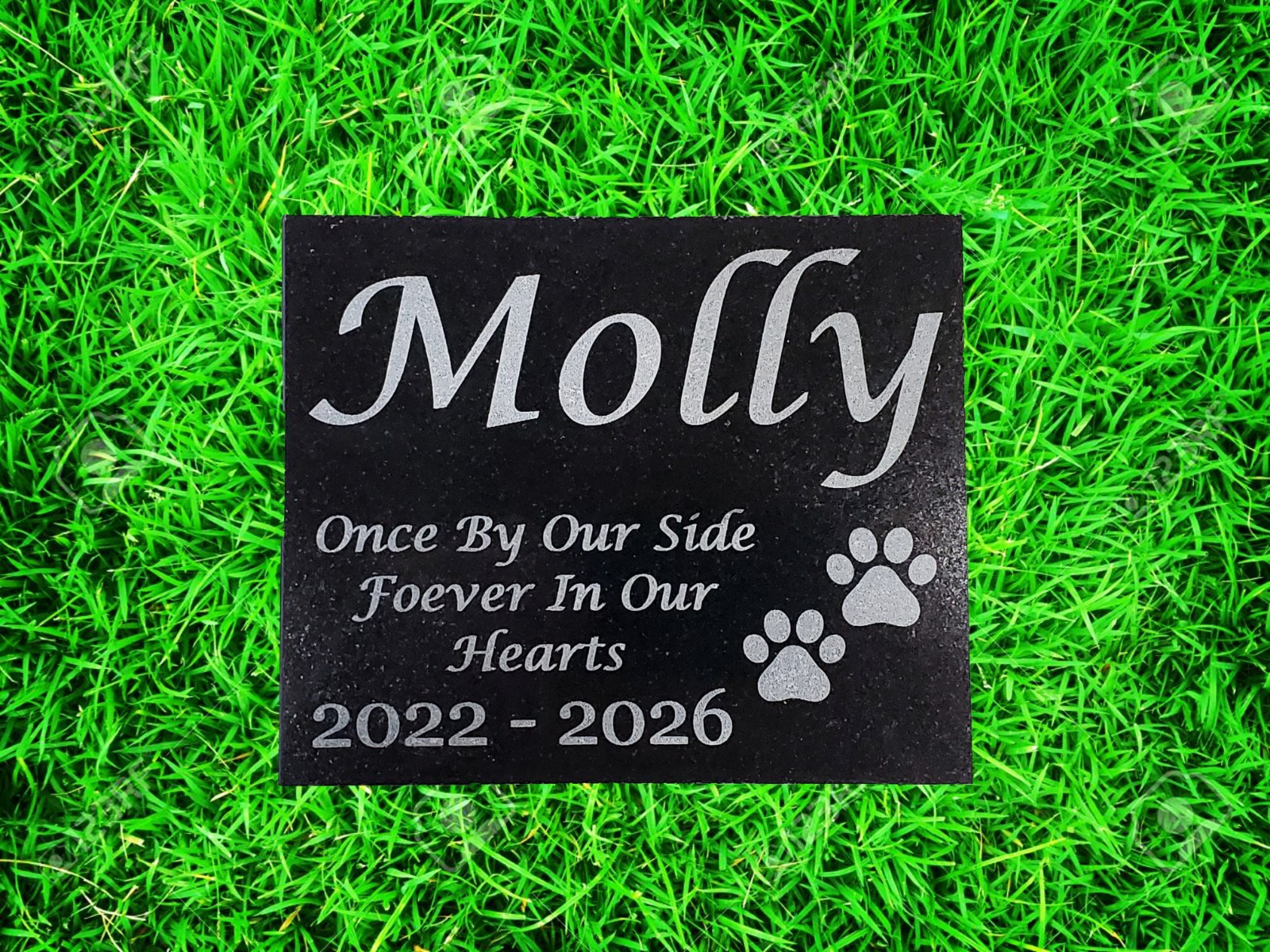 Pet Memorial Grave Marker – Granite Garden Headstone Plaque – Pet Loss Gift A7