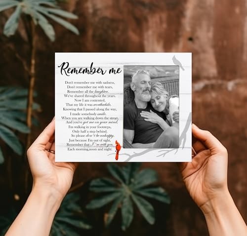 Remember Me Picture Frame, Memorial Frame Gift for Loss of Loved One, 8×10