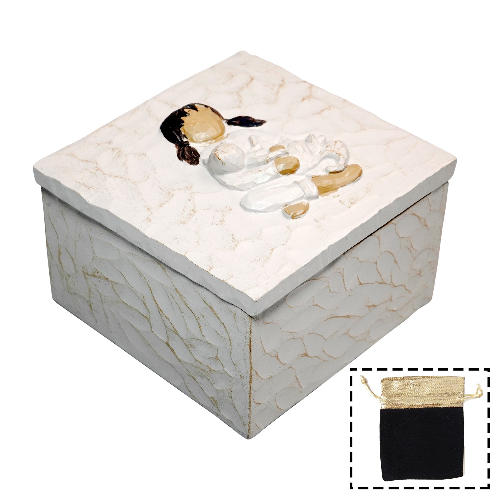 Pet Urns Small Keepsake Box Pet Urn Sculpted Hand-Painted Keepsake Box
